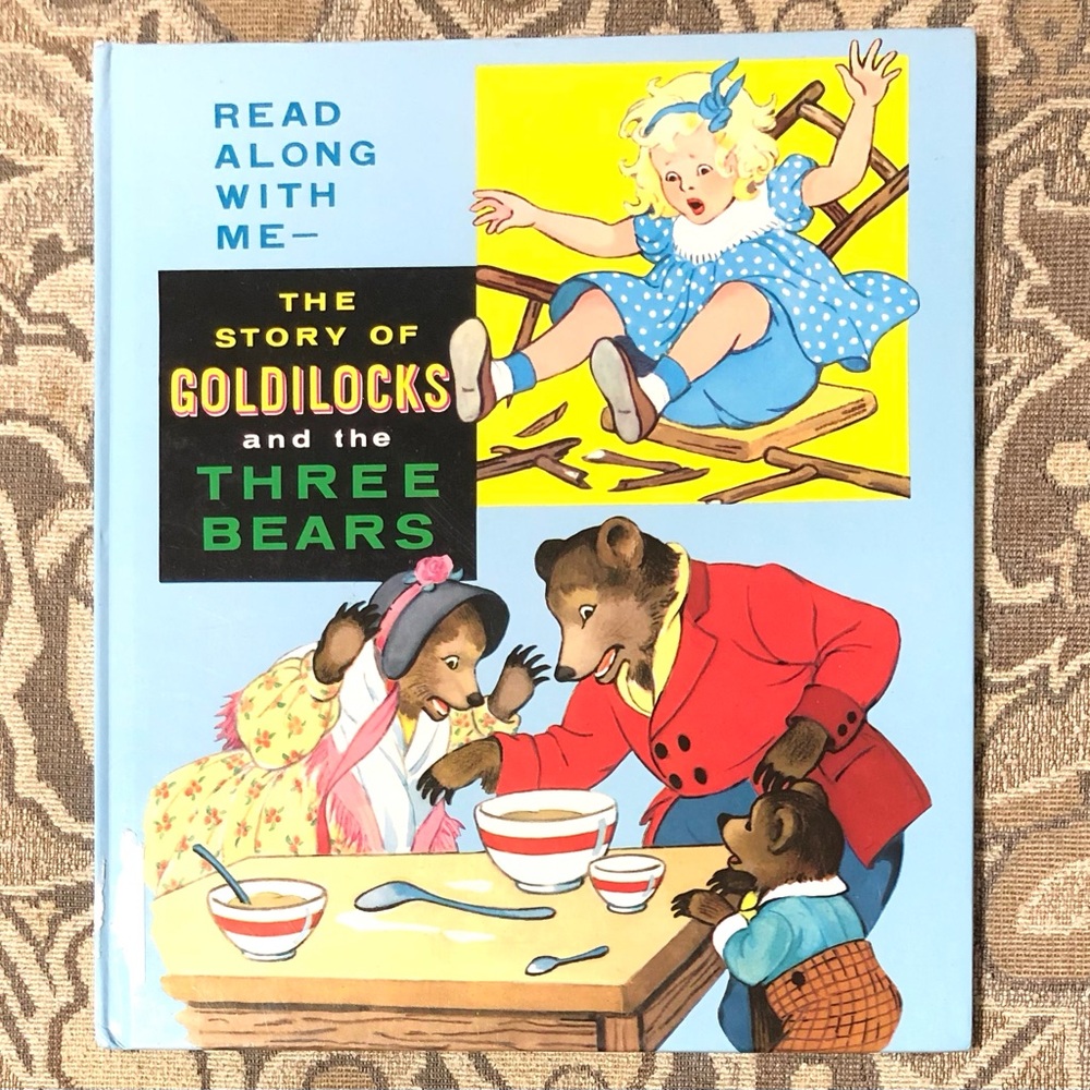 4/$20 Vintage 1984 “Read Along With Me - Goldilocks & the Three Bears See & Say